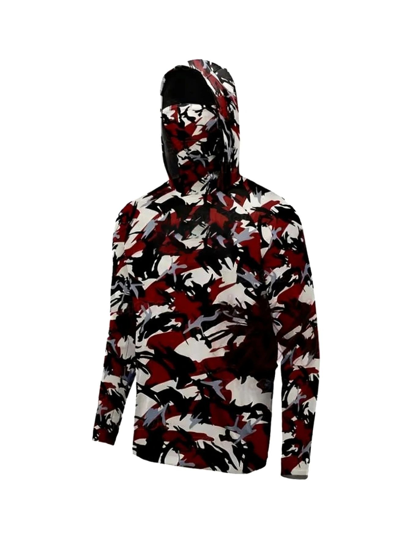 Outdoor Men Fishing Hooded Shi - Embellish Knit ulasan dan harga