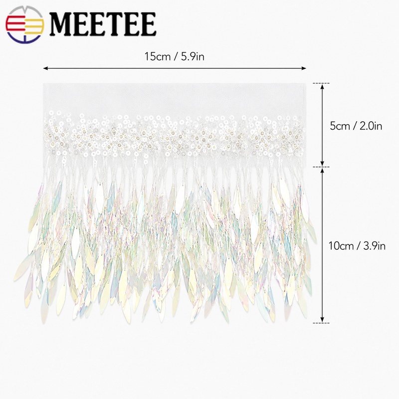 2-10Yards 15cm Mesh Tassels Fr - Fringe Ribbon Sewing ulasan dan harga