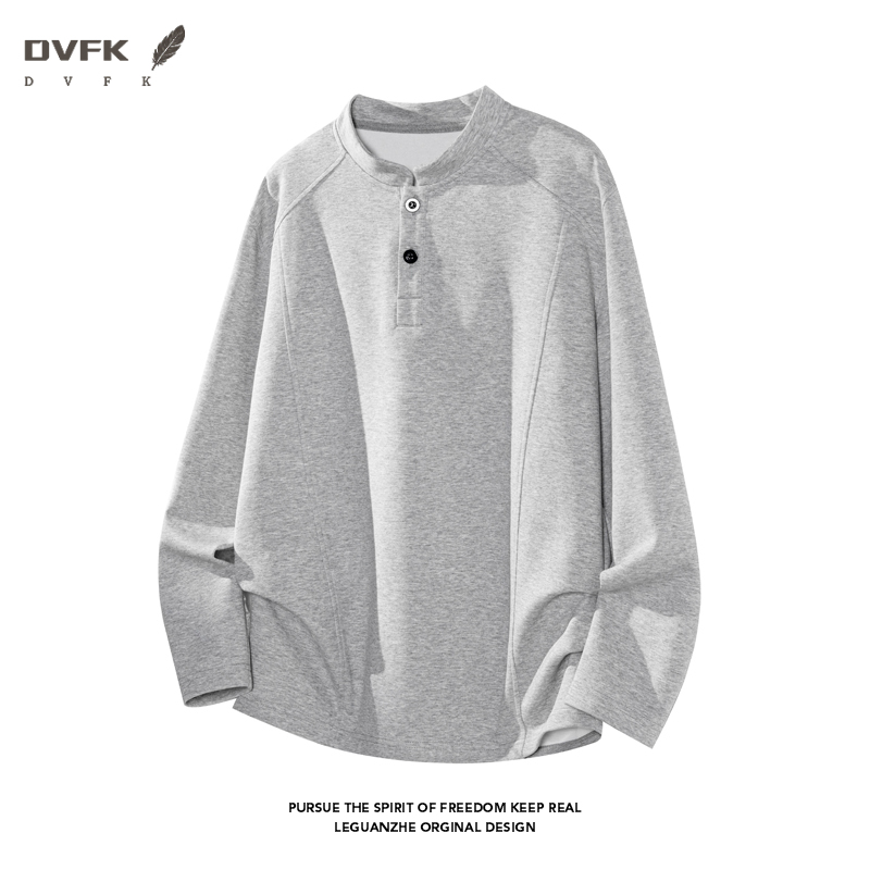 Men Raglan Sleeve Henley Long  - Embellish Knit ulasan dan harga