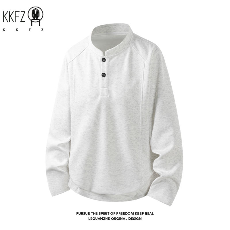 Male Raglan Sleeve Henley Pull - Embellish Knit ulasan dan harga