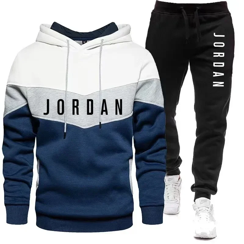 Men Jordan Letter Print Tracks - Embellish Knit ulasan dan harga